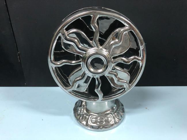 ENFEITE VENTILADOR CROMADO