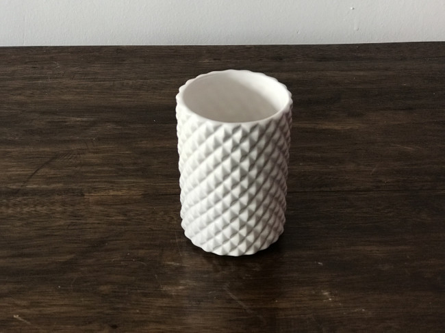 VASO COPO BRANCO BICO DE JACA 11X7,5CM CELE