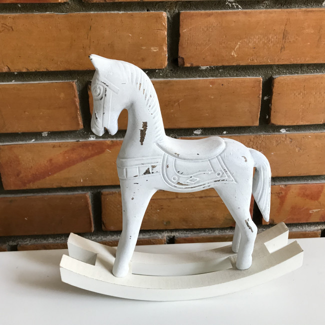 CAVALO BALANÇO BRANCO M