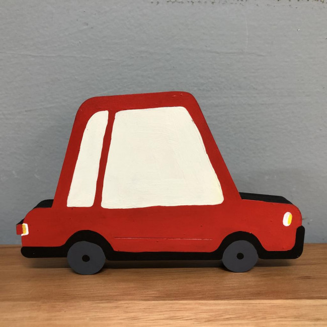 Carro vermelho MDF