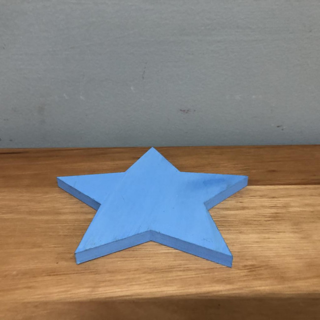 Estrela azul Mdf