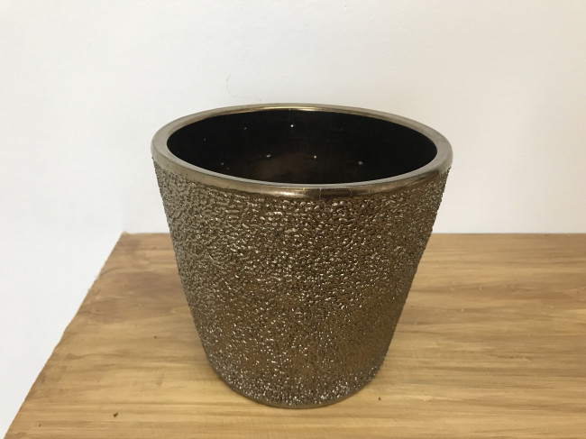 VASO DOURADO  17X17CM BX