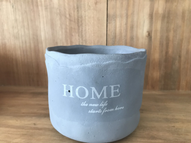 VASO CIMENTO CINZA HOME