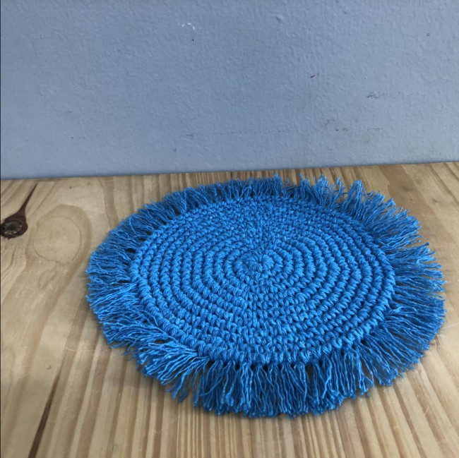 Souplat croche azul franjinha