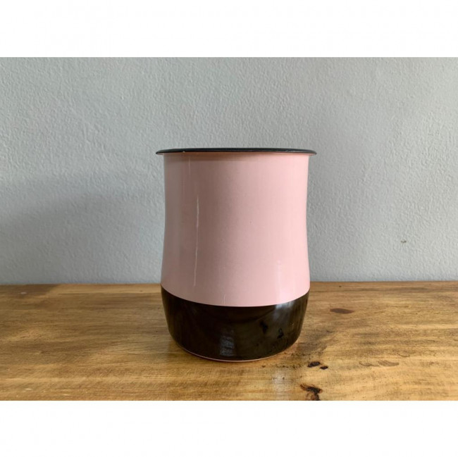 Vaso Ágata rosa e preto