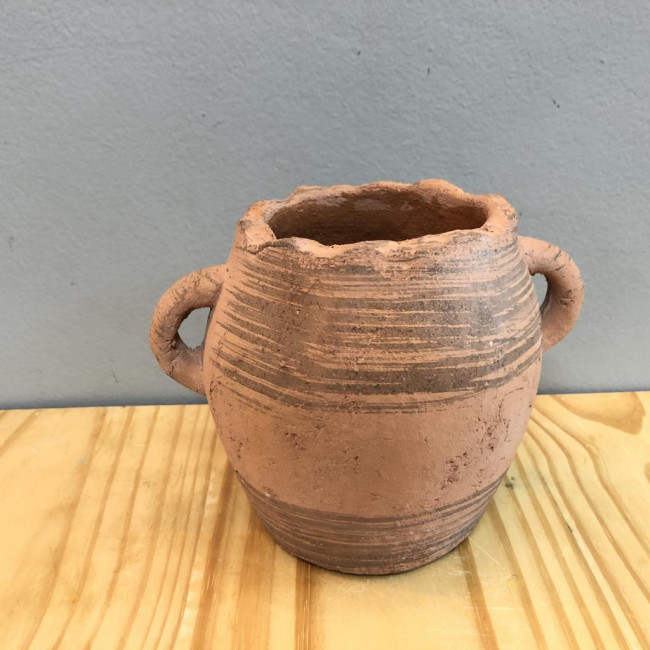 VASO Barro  TERRA COTA alca M