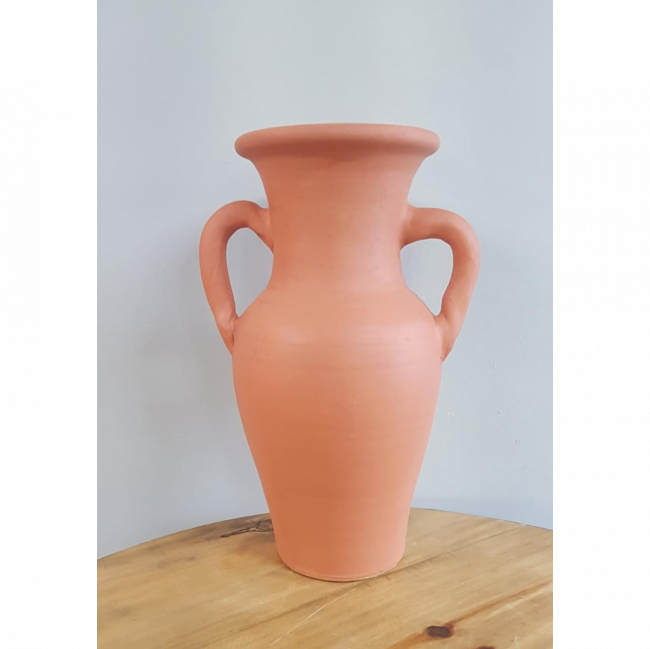 VASO DE BARRO GRANDE COM ALÇAS