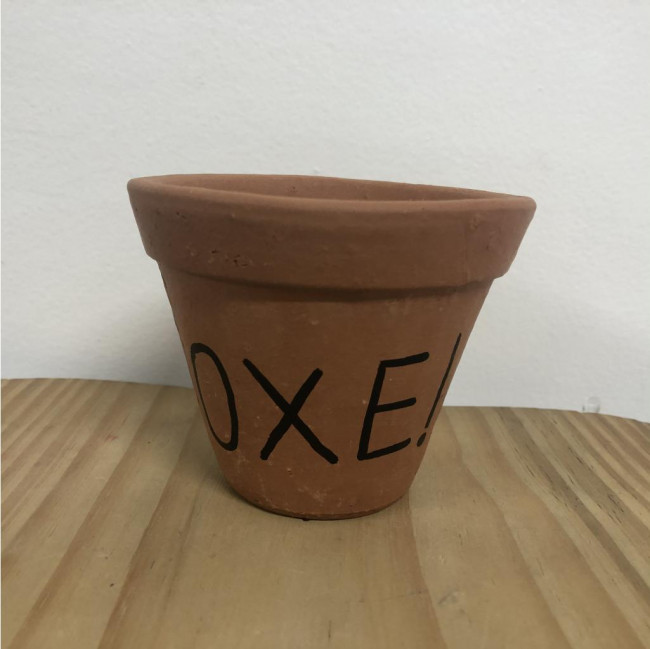 VASO DE BARRO OXE! P