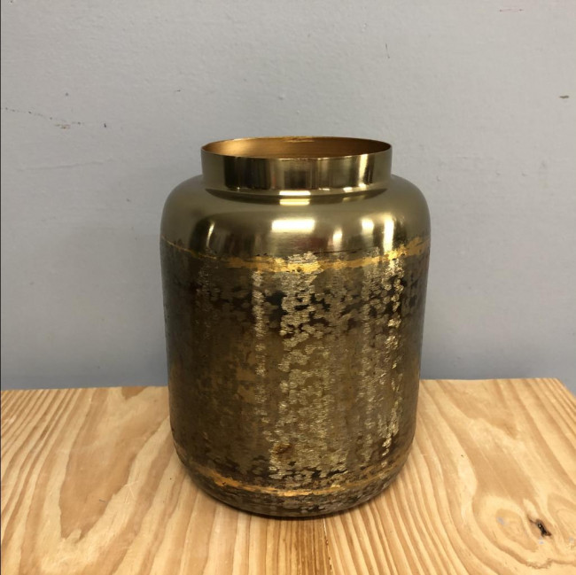 Vaso dourado brilhoso