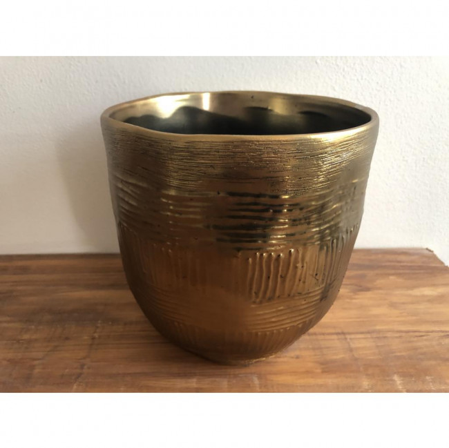 Cachepot dourado M bt