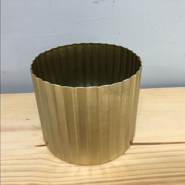 Vaso dourado metal