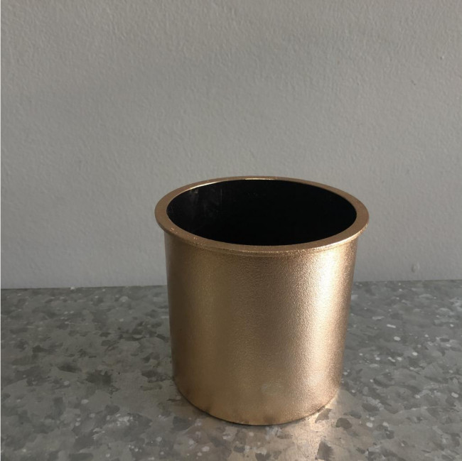 Vaso dourado plástico