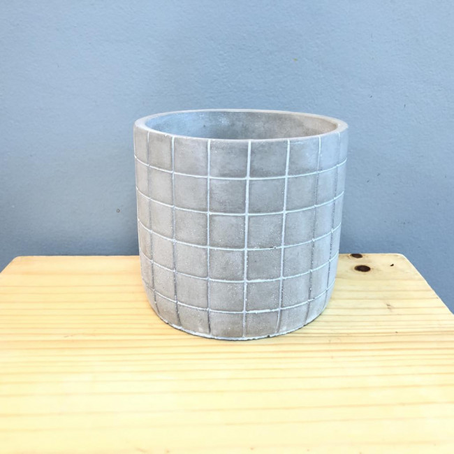 Vaso grid CINZA M