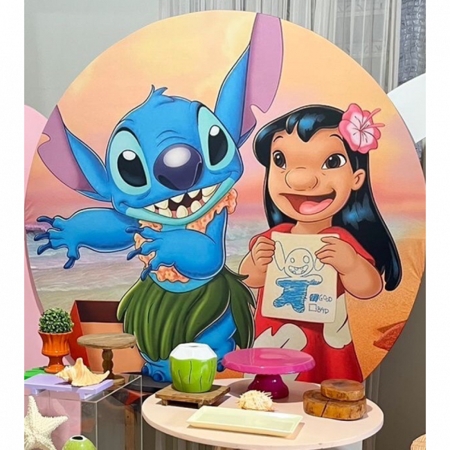 CAPA PAINEL LILO E STITCH 1,60M