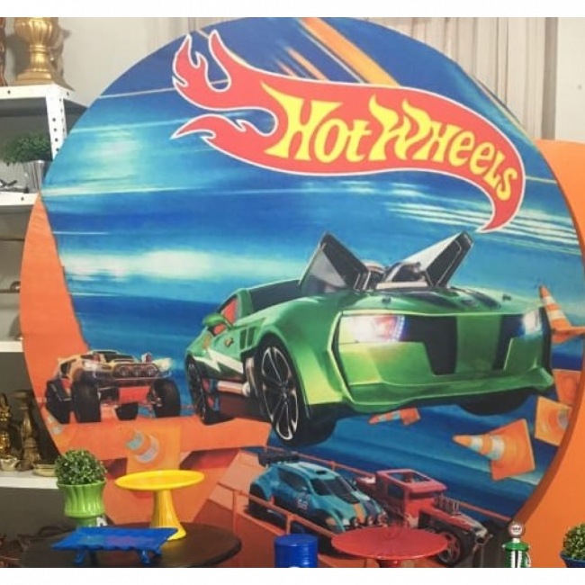 CAPA PAINEL REDONDO 1,60 HOTWHEELS