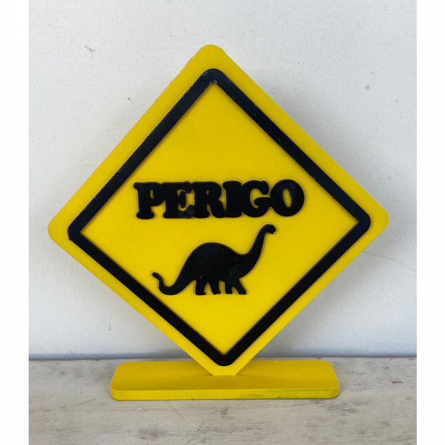 PLACA PERIGO MDF