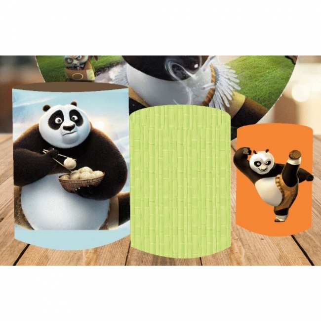 TRIO DE CAPAS DE CILINDROS KUNG FU PANDA