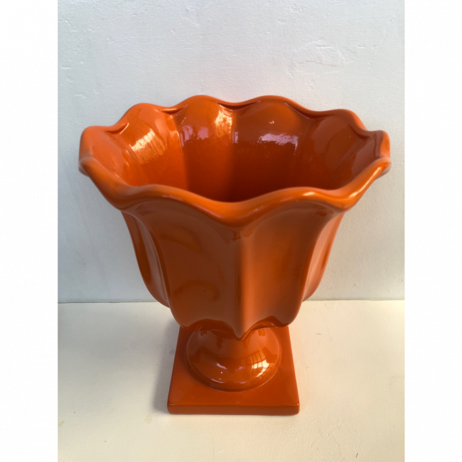 VASO FLOR LARANJA GG