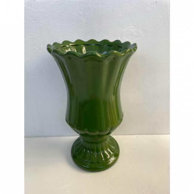 VASO TAÇA VERDE OLIVA