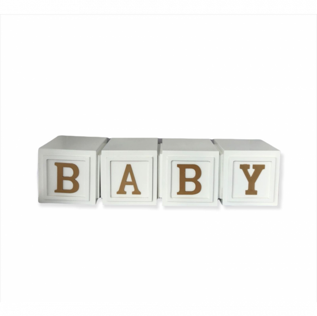 CUBO BABY BRANCO  25 X 25