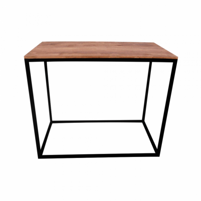 MESA CUBO PRETO FERRO G DESMONTÁVEL