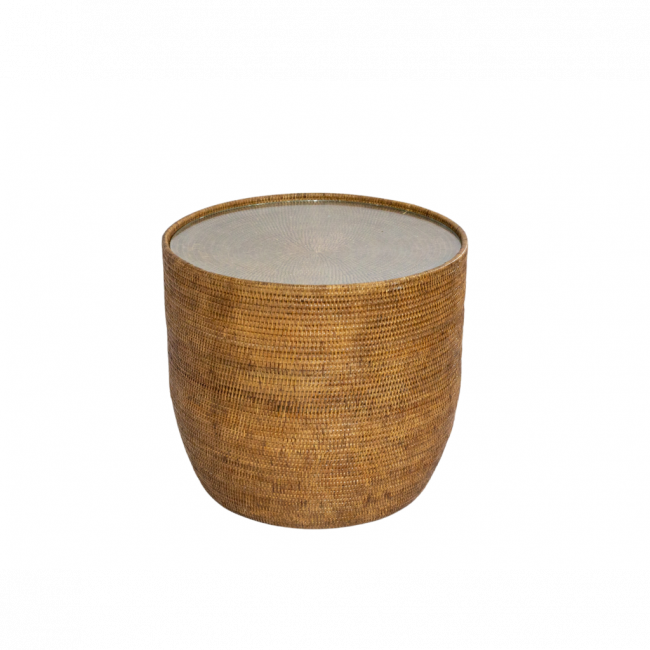 MESA COFEE RATTAN 50X50 CM